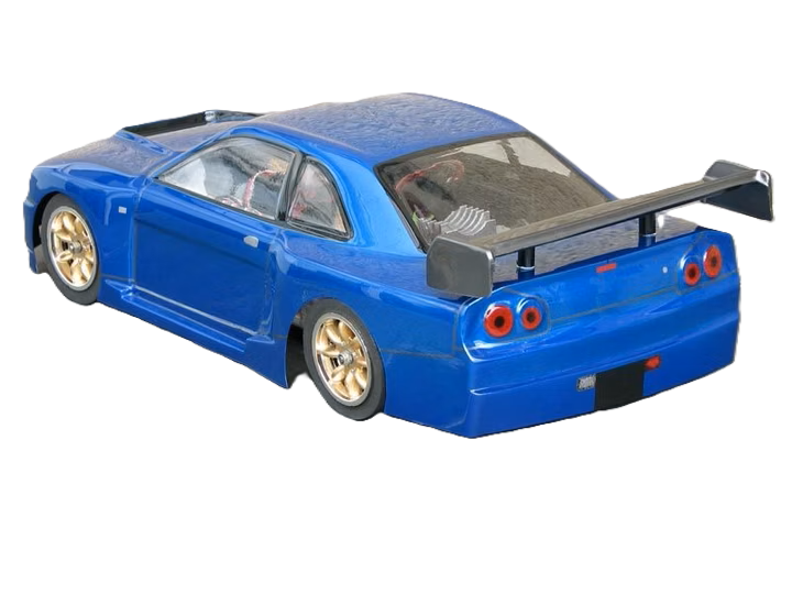 GT12 Supastox Body - Nissan Skyline- Clear Lexan - Fits 1/12 Car 205mm Wheelbase / 160mm Wide
