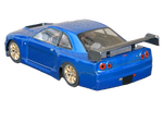 GT12 Supastox Body - Nissan Skyline- Clear Lexan - Fits 1/12 Car 205mm Wheelbase / 160mm Wide
