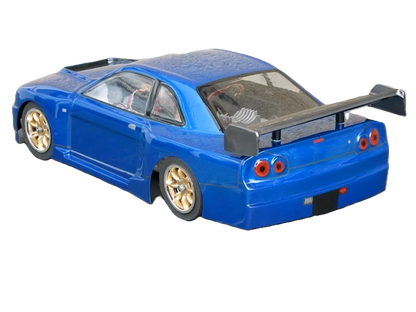 GT12 Supastox Body - Nissan Skyline- Clear Lexan - Fits 1/12 Car 205mm Wheelbase / 160mm Wide