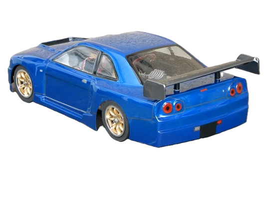 GT12 Supastox Body - Nissan Skyline- Clear Lexan - Fits 1/12 Car 205mm Wheelbase / 160mm Wide