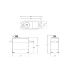 SRT - MG Waterproof LV 4.8V ~ 6v STD Digital Servo - SRTDL3020 (6.0v): 0.11 sec / 20.0kg) - (Ideal for 1/10 On/Off Road & TT01E Euro Truck)