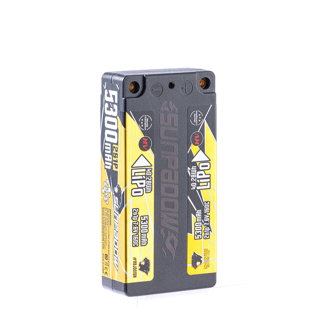 Sunpadow - Sunpadow LiPo 5300mAh 7.6v 2S 160C Shorty 21.5mm - SURBJ0010H