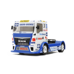 TAMIYA - 51606 MAN TEAM HAHN CLEAR Euro Truck BODY SHELL SET 1/14 - (w/ H PARTS & STICKERS, BUMPERS, MANUAL & FIXINGS)