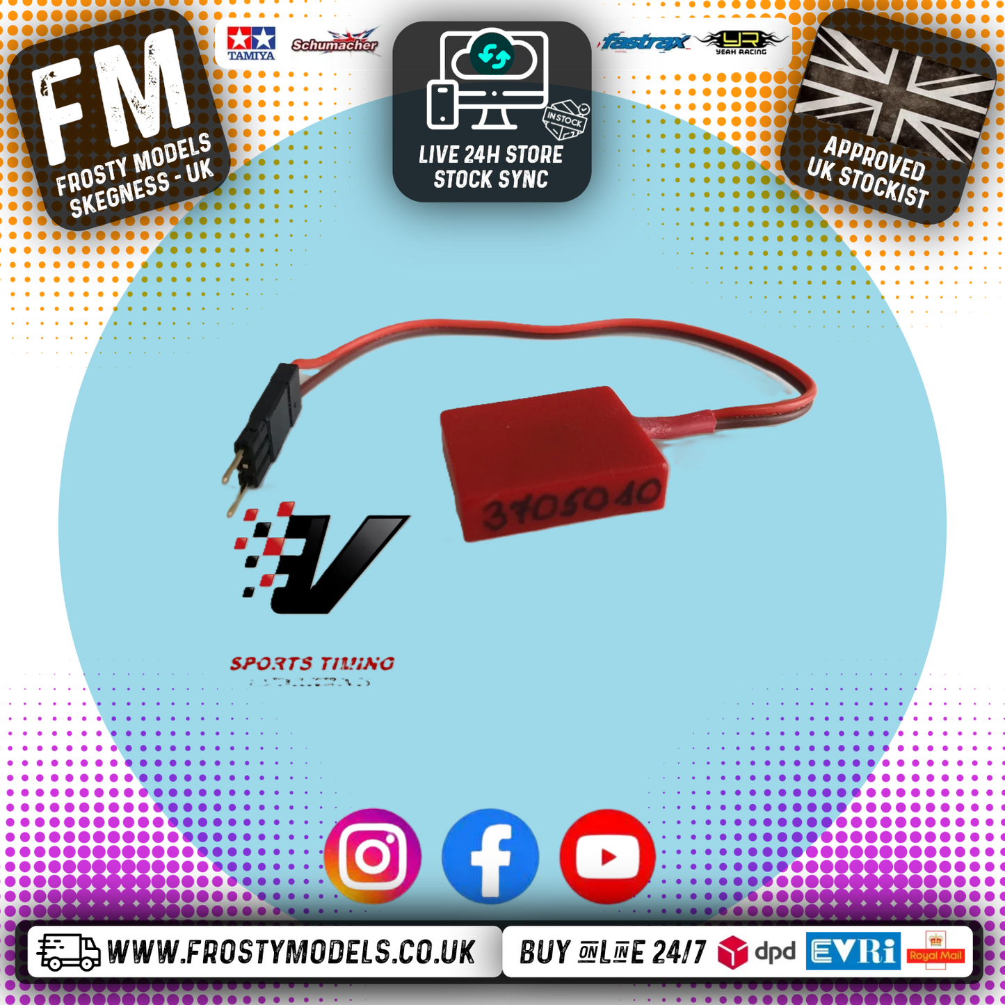 Vostok transponder (Vostok system only) For Frosty Raceway