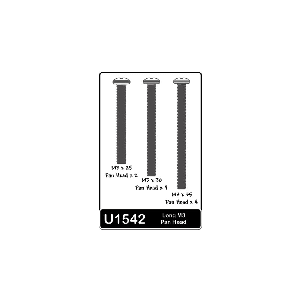 Schumacher - SPEED PACK - Long M3 Screws - U1542