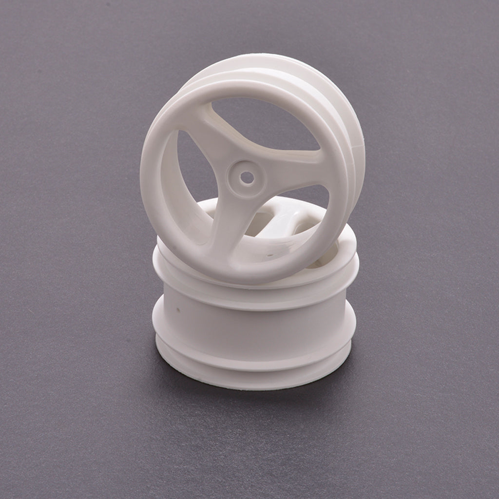 Schumacher - Rear Wheels; White 3 Spoke - CAT 2000 - U1615