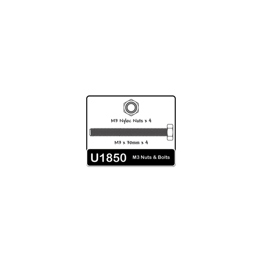 Schumacher - SPEED PACK - M3x30mm Hex Hd Screws - U1850