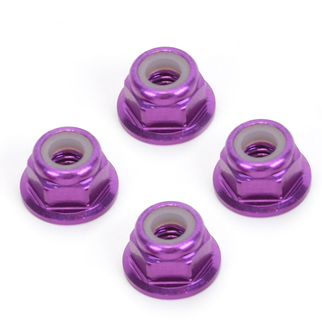 Schumacher - M4 Nyloc Wheel Nut - Purple Alloy (pk4) - U2135