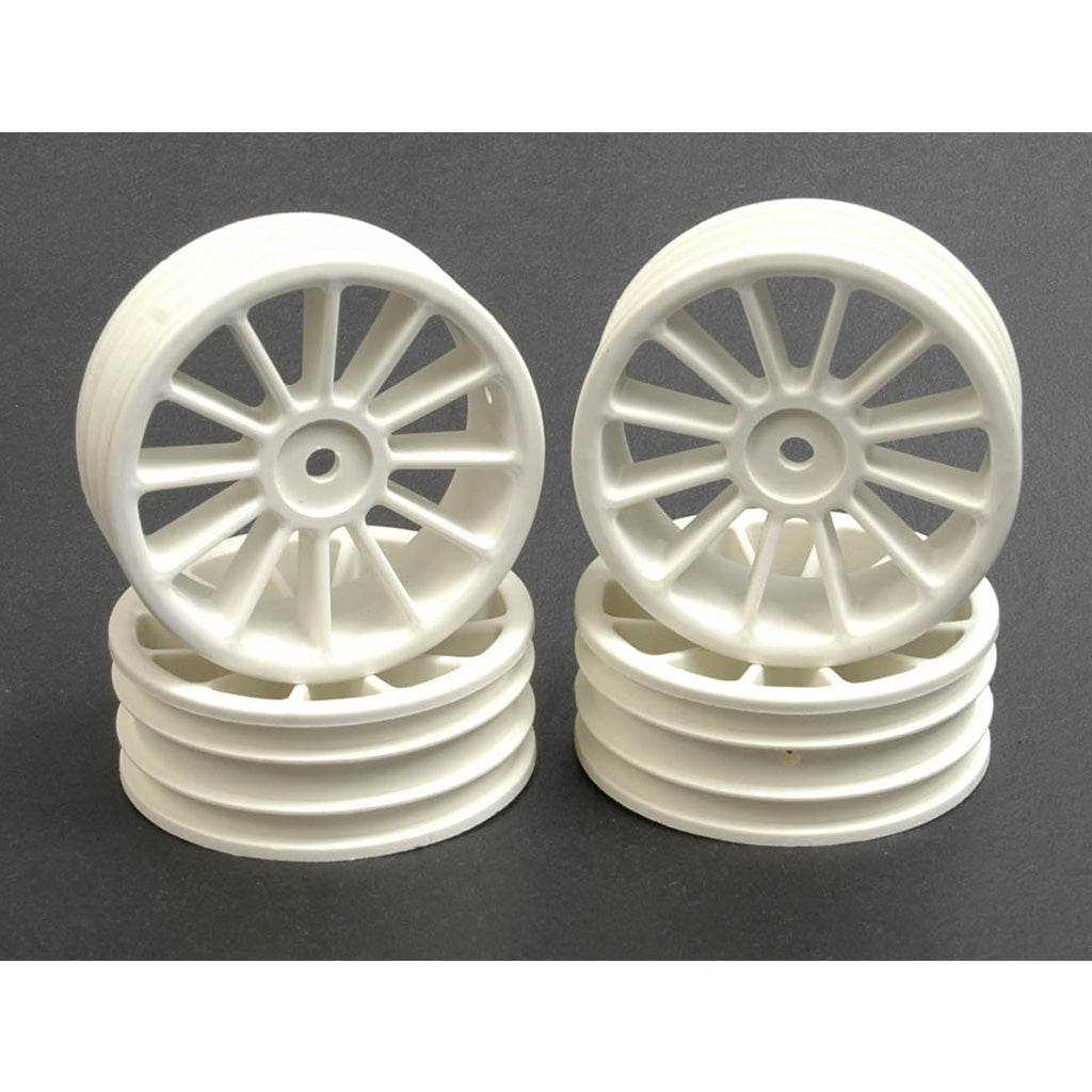 Schumacher - Wheel; 12 spoke 20mm - White (Pk4) - U2171