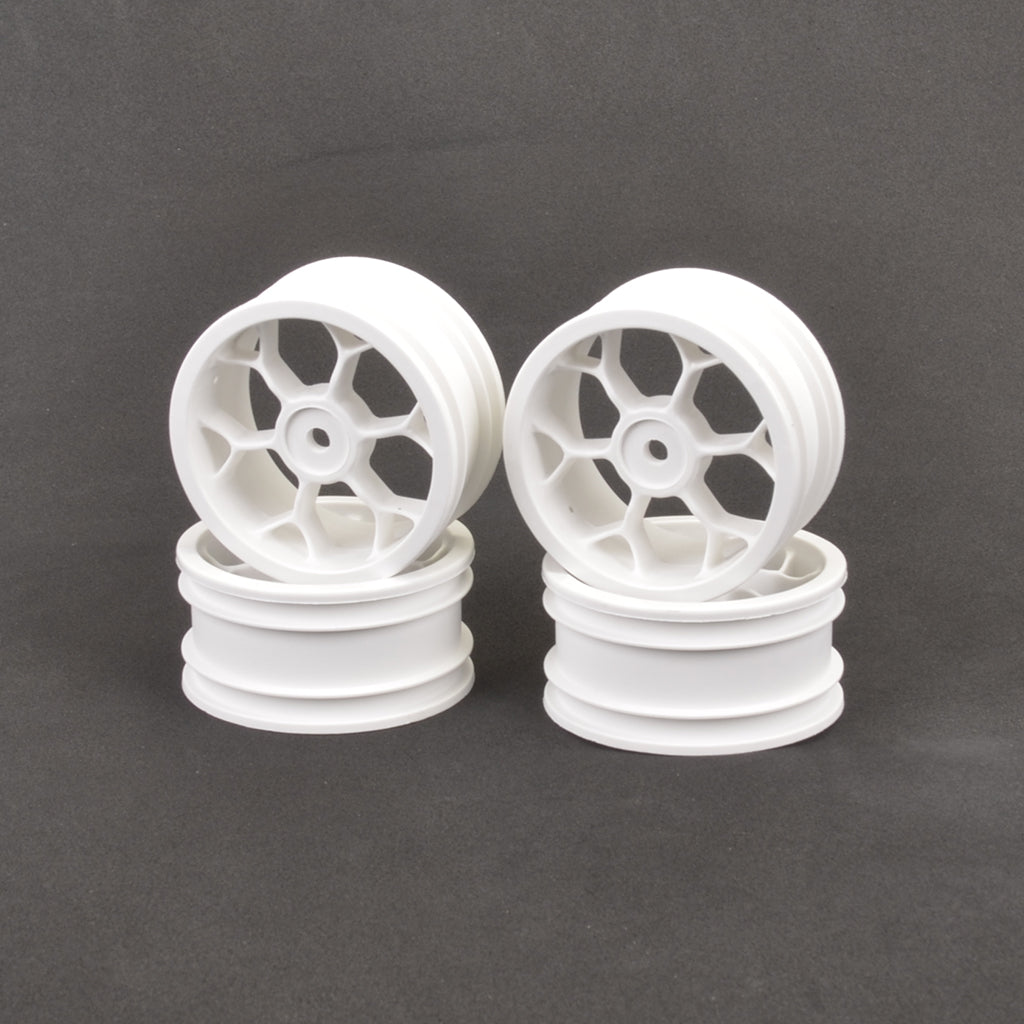 Schumacher - Wheel Y Spoke 25mm - White pk4 - U2193
