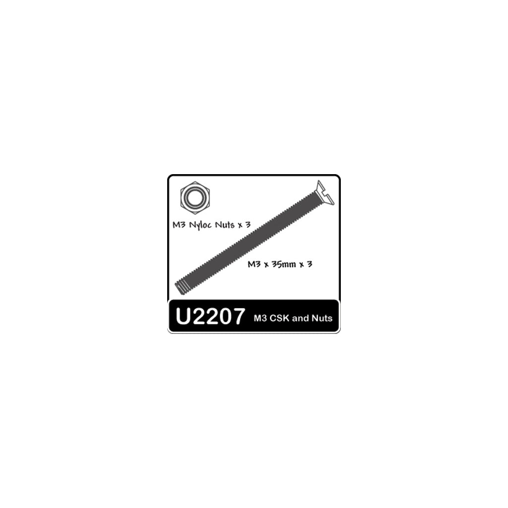 Schumacher - SPEED PACK - M3x35 Csk Screws + Nuts - U2207
