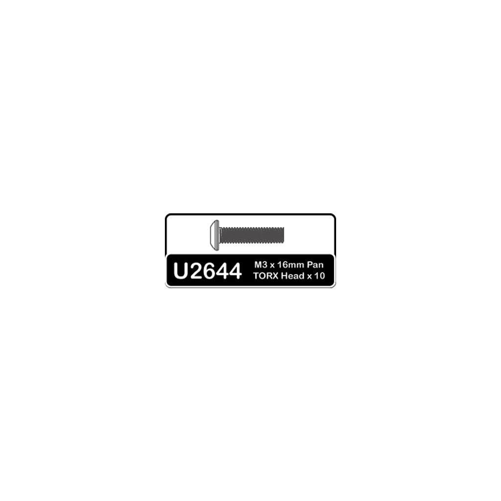Schumacher - SPEED PACK - Torx M3x16mm Pan Hd Screws - U2644