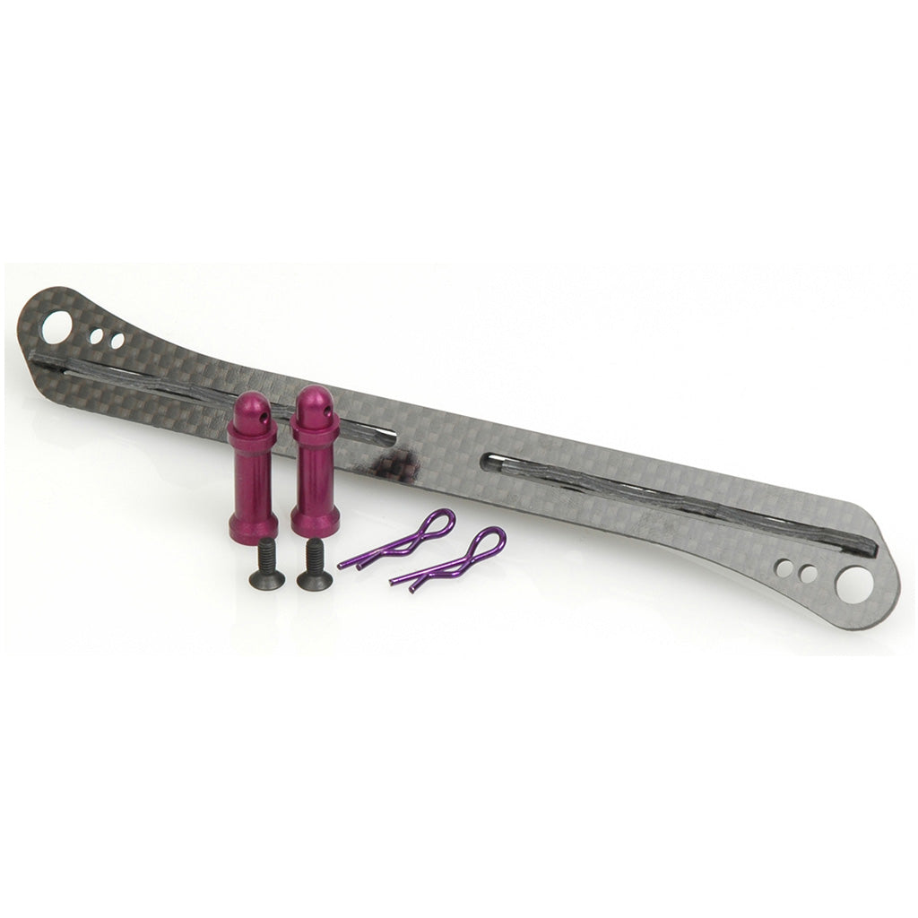 Schumacher - C/F Battery Strap and Alloy Posts; 4200 - U2985