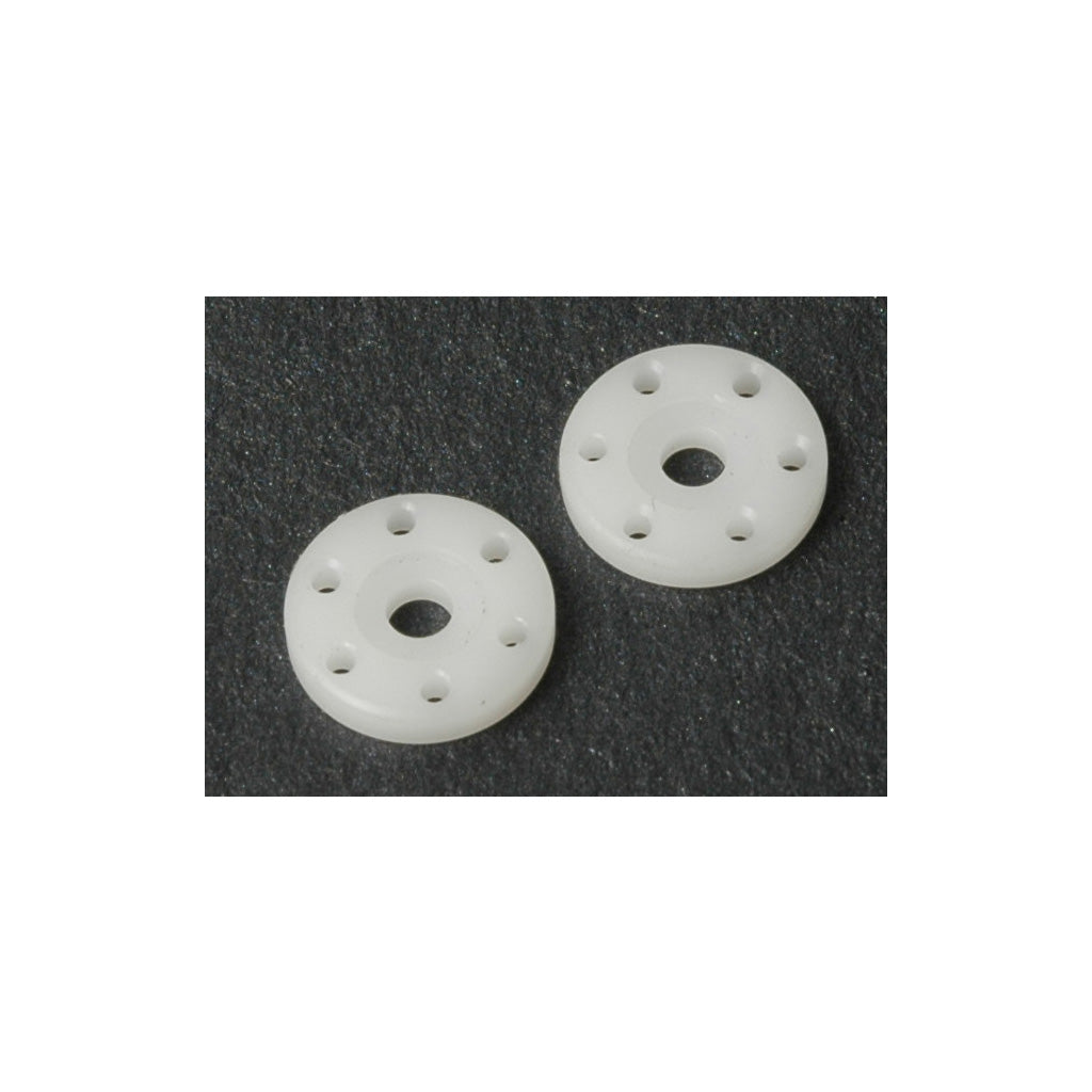 Schumacher - Big Bore Piston; 6 Hole White 1.5  (pr) - U3672