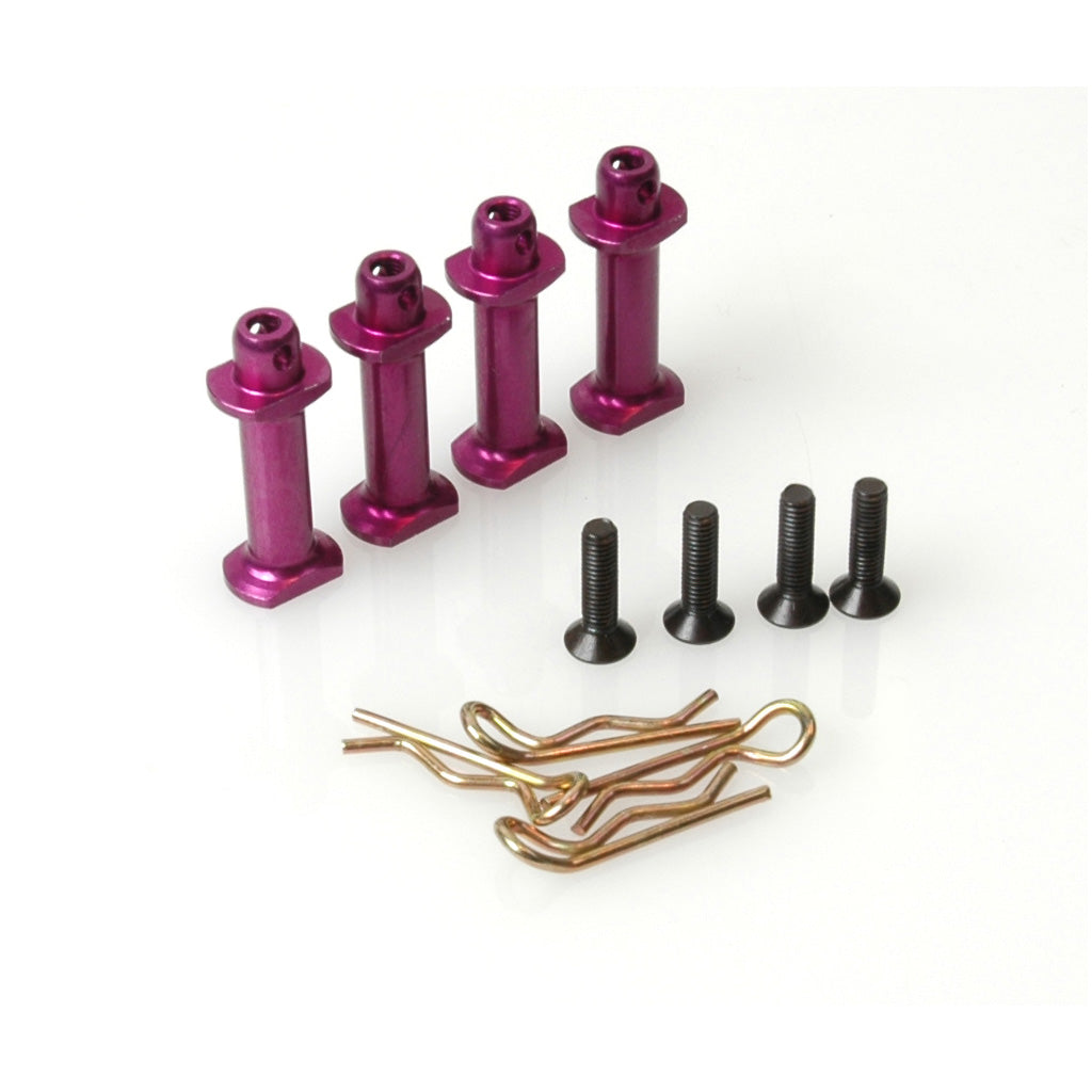 Schumacher - Alloy Posts; Saddle LiPo pk4 - SV/2 - U3702