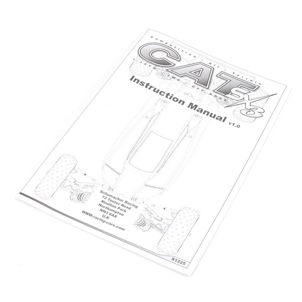 Schumacher - Instruction Manual - CAT SX3 - U3891