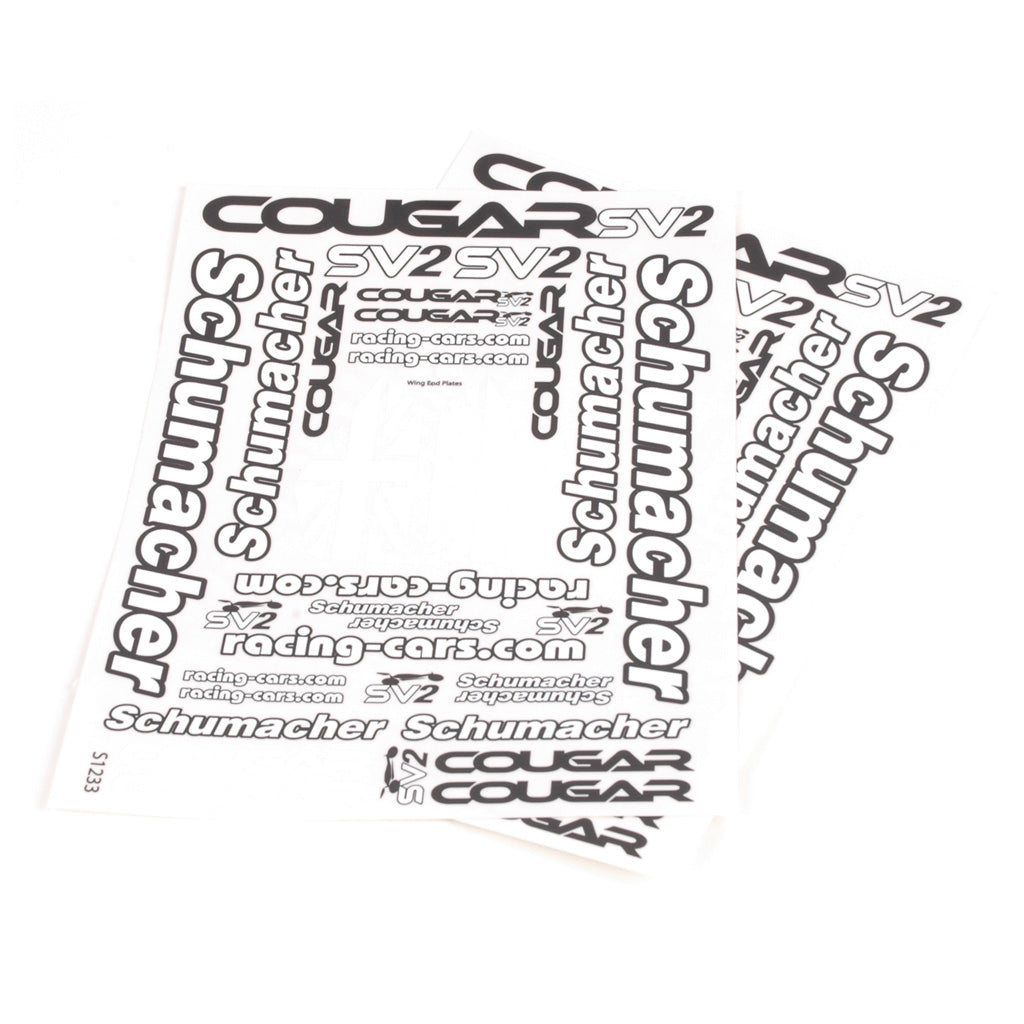 Schumacher - Decal sheet - Cougar SV2  pk2 - U4003