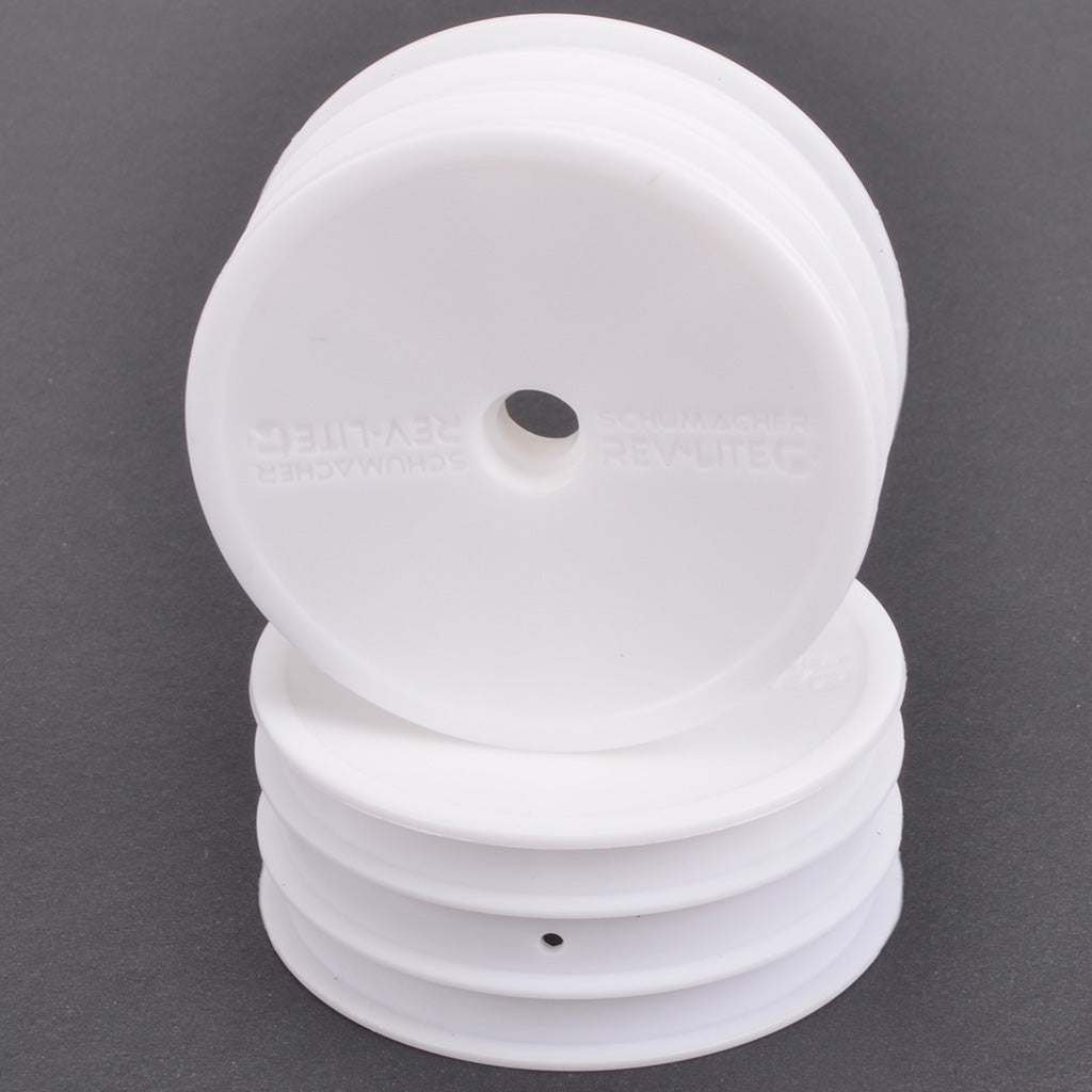 Schumacher - Wheel Front Med 2WD - Flexlite White - pr - U4103