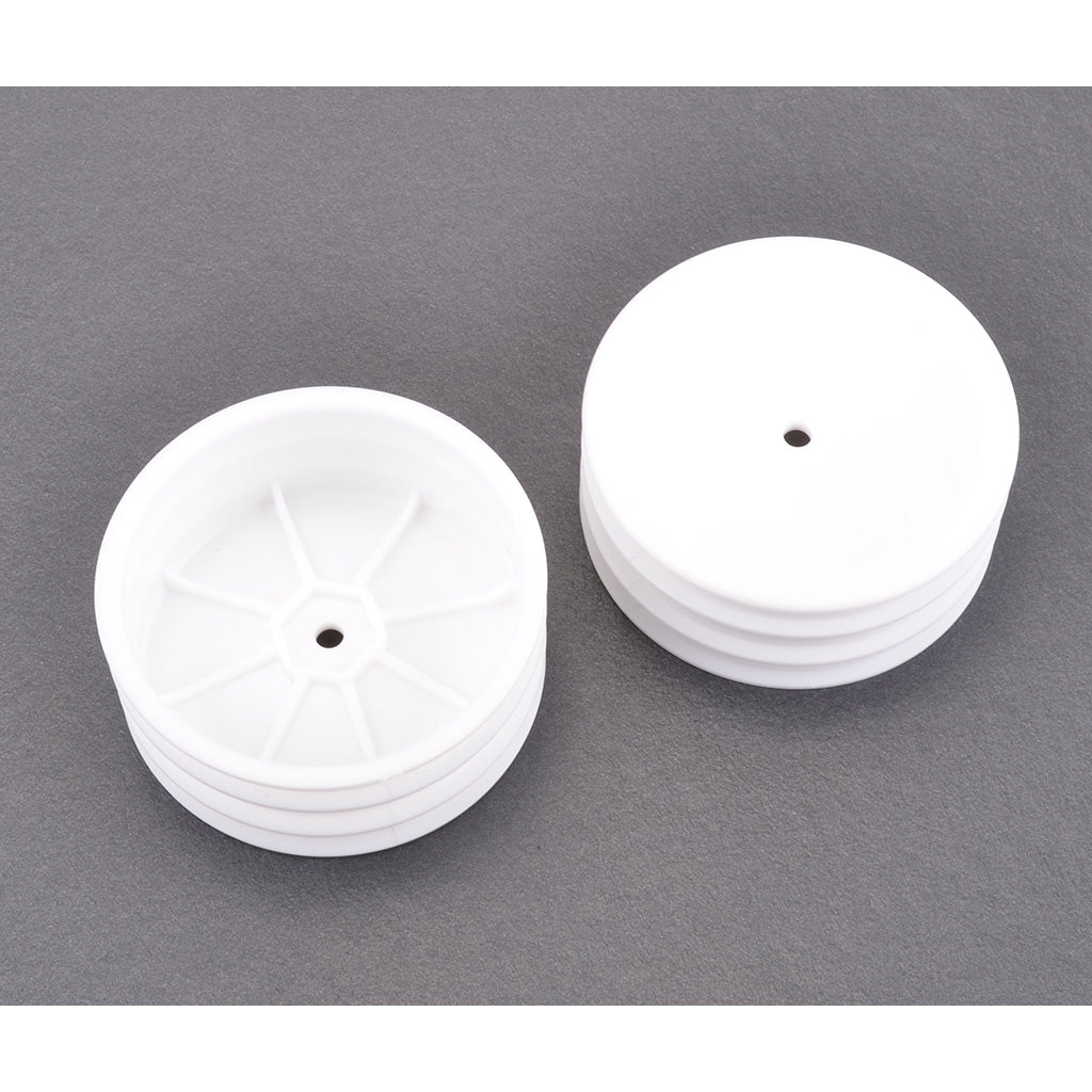 Schumacher - Wheel; Hex Front - White - 2wd - pr - U4368