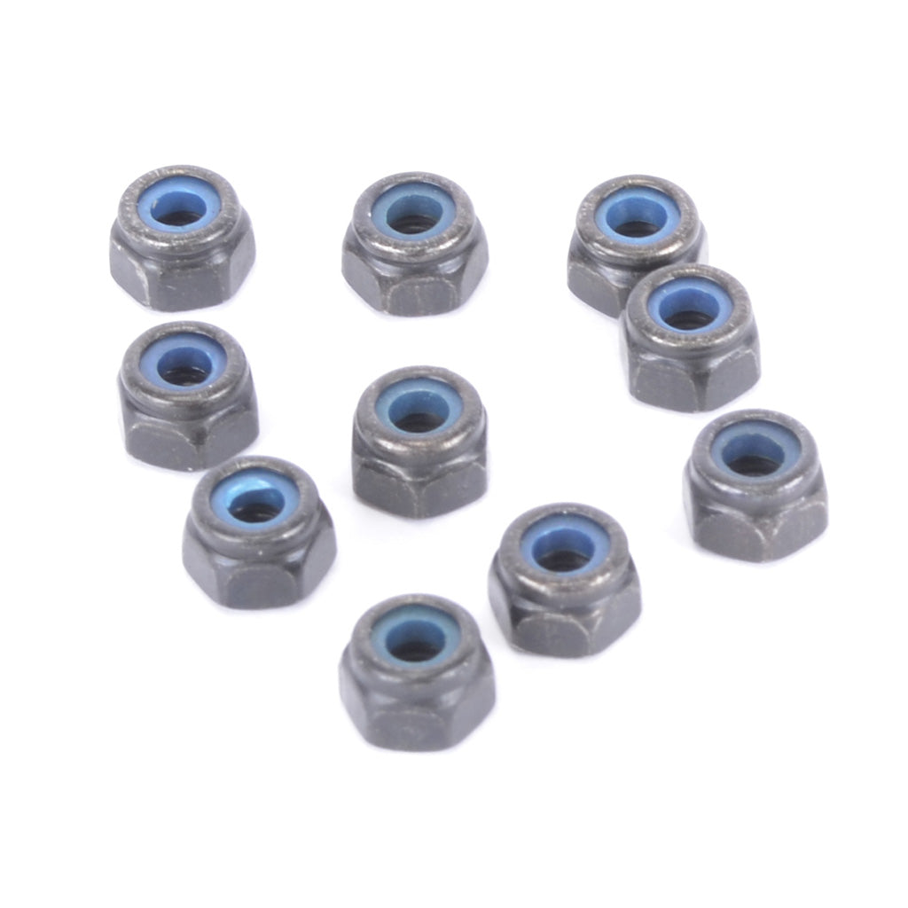 Schumacher - SPEED PACK - M3 Nyloc Nut Steel - Black (10pcs) - U4650