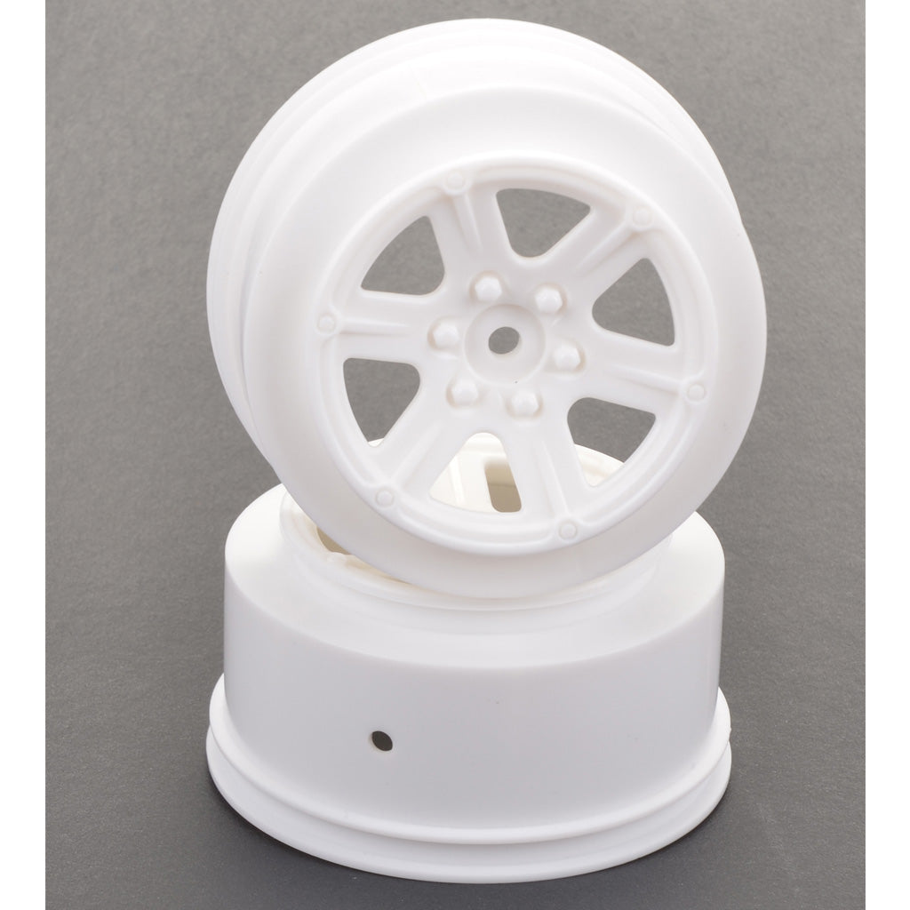 RC 1/10 SHORT COURSE WHEELS - WHITE +3 OFFSET (2PC) - U4732 - SCHUMACHER