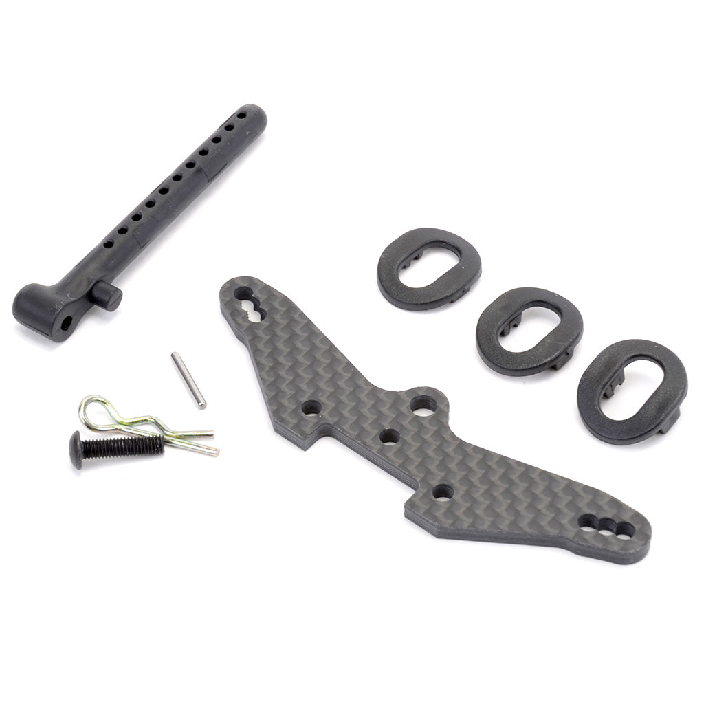 Schumacher - C/F Front Shock Mount  5th Post - Mi6/evo - U4916