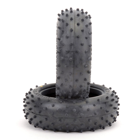 SCHUMACHER - MINI PIN 2 - 1/10 2.2IN BUGGY TYRE/TIRES - 4WD FRONT - YELLOW - U6557 (Grass, Carpet & Astro)