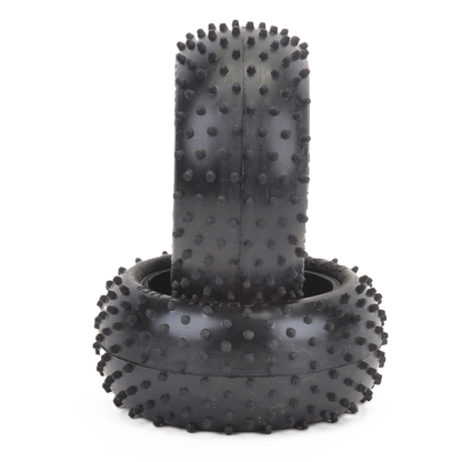 SCHUMACHER - Mini Spike 2 - 1/10 4WD Buggy Tires / Tyres - Rear- Yellow - U6558