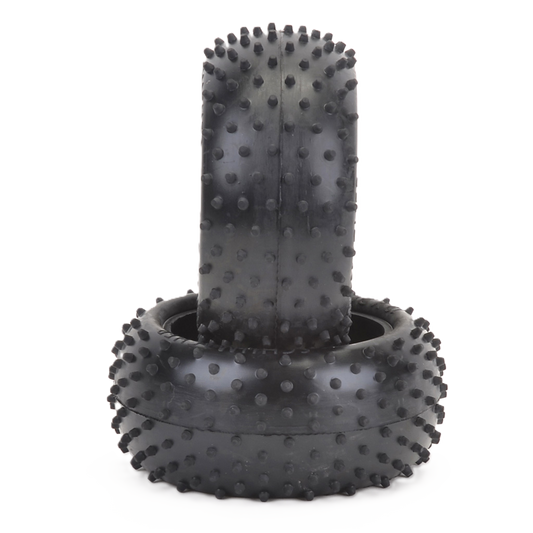 SCHUMACHER - Mini Spike 2 - 1/10 4WD Buggy Tires / Tyres - Rear- Yellow - U6558