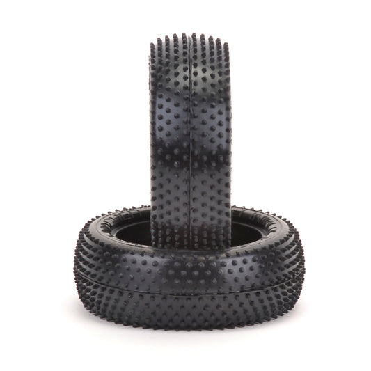 SCHUMACHER - MINI PIN - 1/10 2.2IN BUGGY TYRE/TIRES - 4WD FRONT - YELLOW - U6607 (Carpet & Astro)