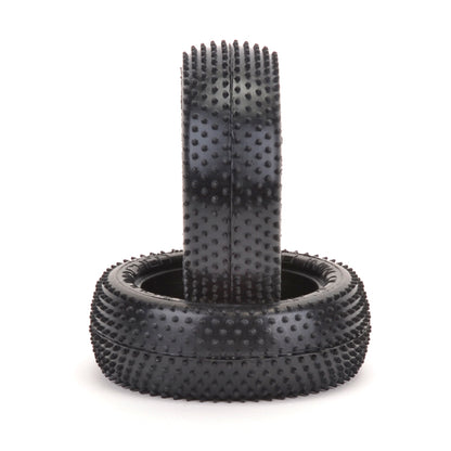 SCHUMACHER - MINI PIN - 1/10 2.2IN BUGGY TYRE/TIRES - 4WD FRONT - YELLOW - U6607 (Carpet & Astro)