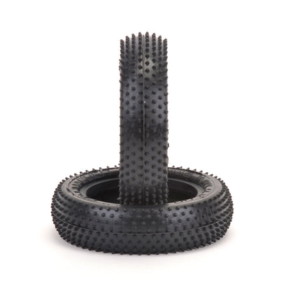 SCHUMACHER - MINI PIN - 1/10 2.2IN BUGGY TYRE/TIRES - 2WD FRONT SLIM - YELLOW - U6609 (Carpet & Astro) (Copy)