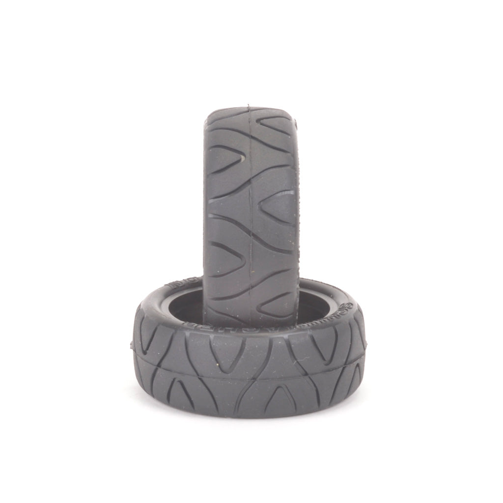 SCHUMACHER - 1/10 CAR SST Carpet Dragons Tires/Tyres 25mm wide  - Yellow (2pc) U6690