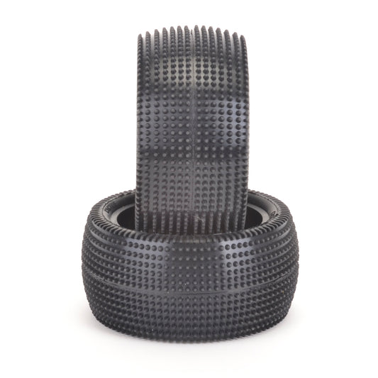 Schumacher - Cactus (Tiny Pins) - 2.2in 1/10 Buggy Tyres / Tires - 2WD /4WD Rear - Yellow - (2pcs) U6838 (Perfect Carpet Control Tyre)