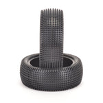 Schumacher - Cactus (Tiny Pins) - 2.2in 1/10 Buggy Tyres / Tires - 4WD Front- Yellow - (2pcs) U6840 (Perfect Carpet Control Tyre)