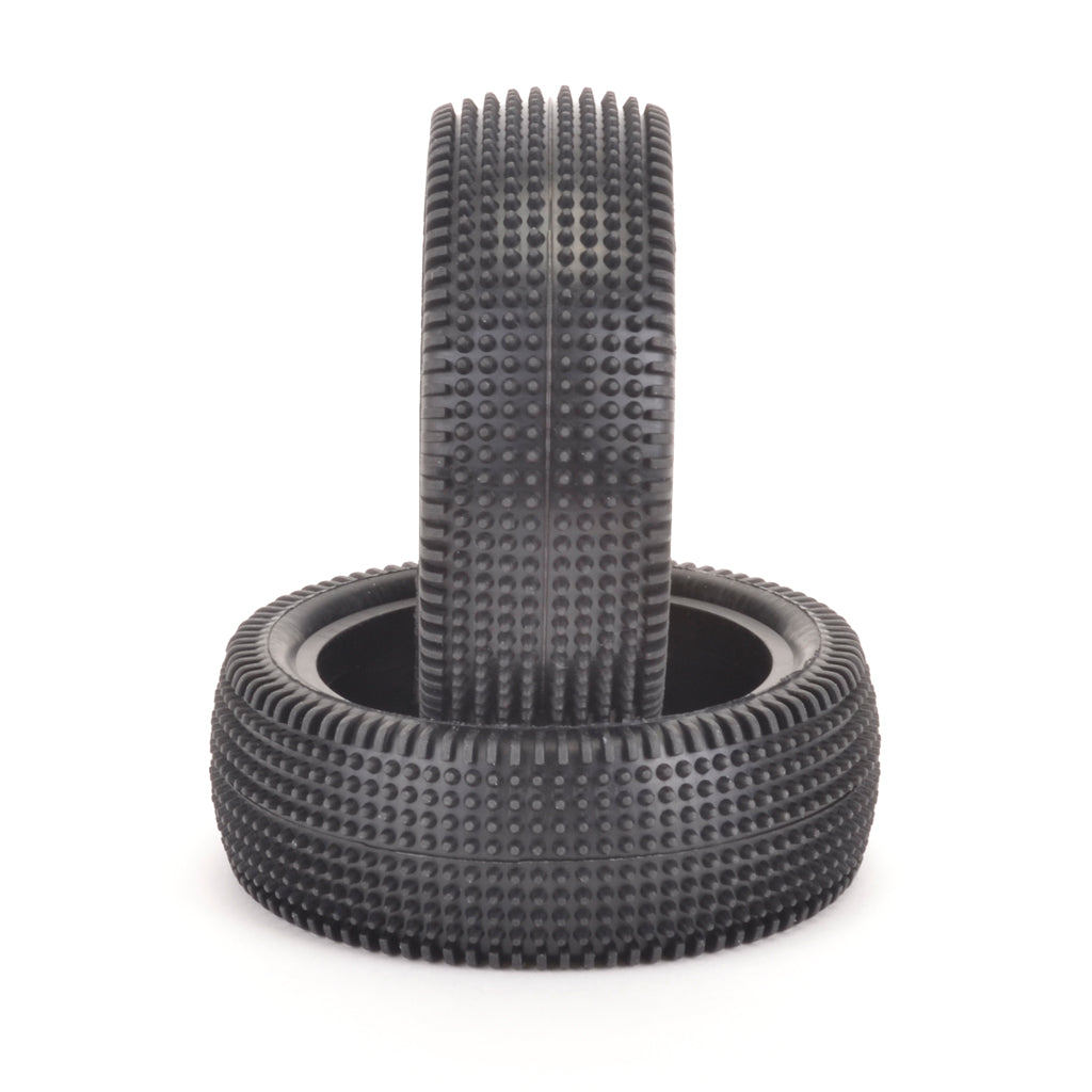 Schumacher - Cactus (Tiny Pins) - 2.2in 1/10 Buggy Tyres / Tires - 4WD Front- Yellow - (2pcs) U6840 (Perfect Carpet Control Tyre)