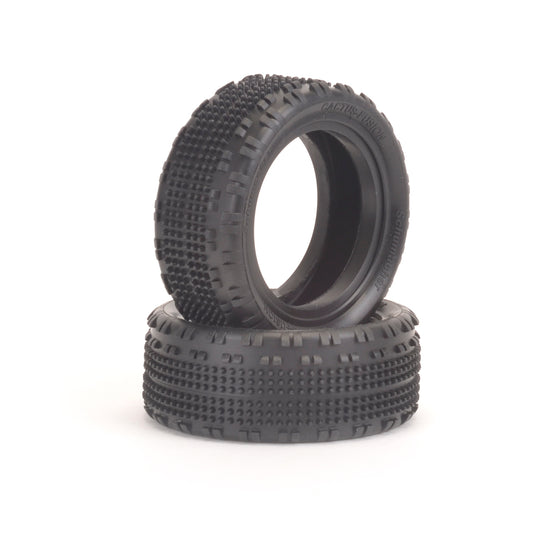 Schumacher - Cactus Fusion - 2.2in 1/10 Buggy Tyres / Tires - Front 4WD - Yellow - (2pcs) U6855 (Perfect for High Grip Tracks)