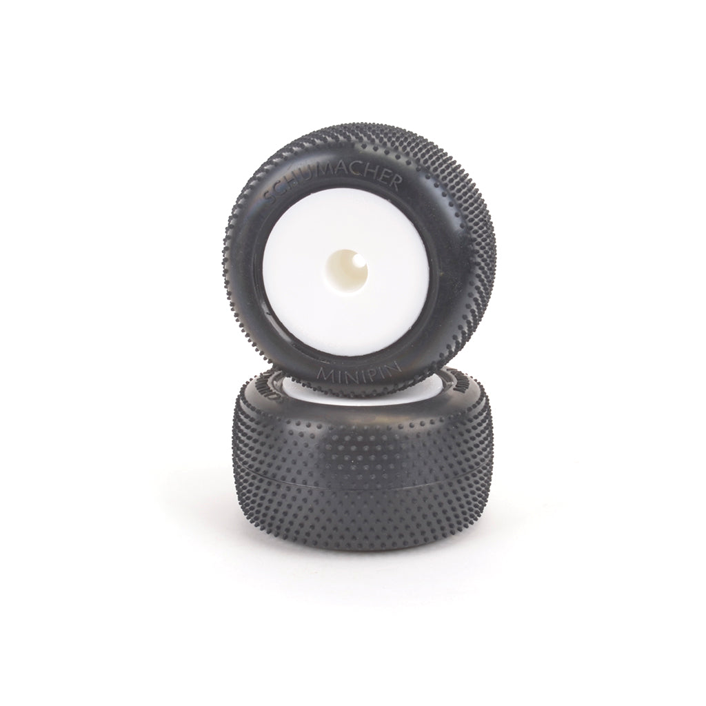 Schumacher - Mini Pin - Yell-Truck Tyre - Pre-Glued pr - U6878