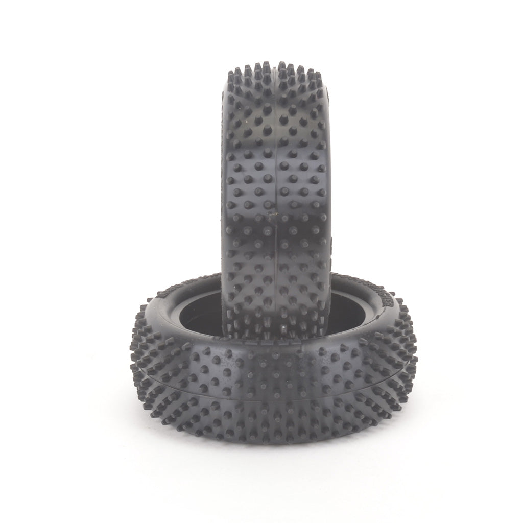 SCHUMACHER - Mezzo (Spikes) - 1/10 2.2IN BUGGY TYRE/TIRES - 4WD FRONT - YELLOW - U6888 (Thicker Carcas Sidewall)