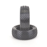 SCHUMACHER - Mezzo (Spikes) - 1/10 2.2IN BUGGY TYRE/TIRES - 4WD FRONT - YELLOW - U6888 (Thicker Carcas Sidewall)