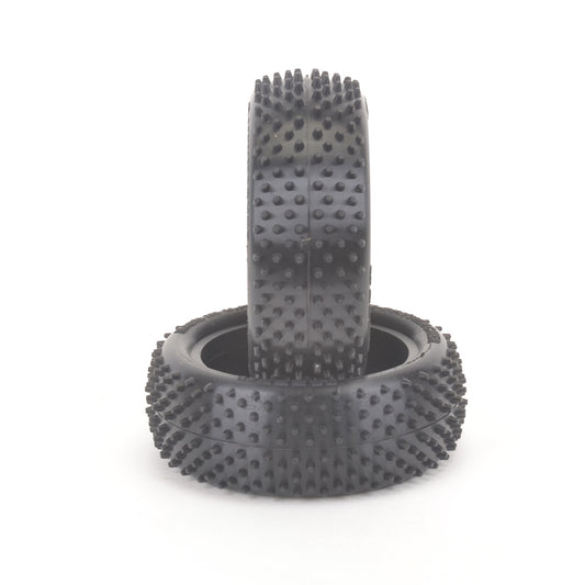 SCHUMACHER - Mezzo (Spikes) - 1/10 2.2IN BUGGY TYRE/TIRES - 4WD FRONT - YELLOW - U6888 (Thicker Carcas Sidewall)