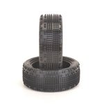 Schumacher - Cactus Fusion 2 - 2.2in 1/10 Buggy Tyres / Tires - Front 4WD - Yellow - (2pcs) U6895 (Perfect for Carpet & Astro)