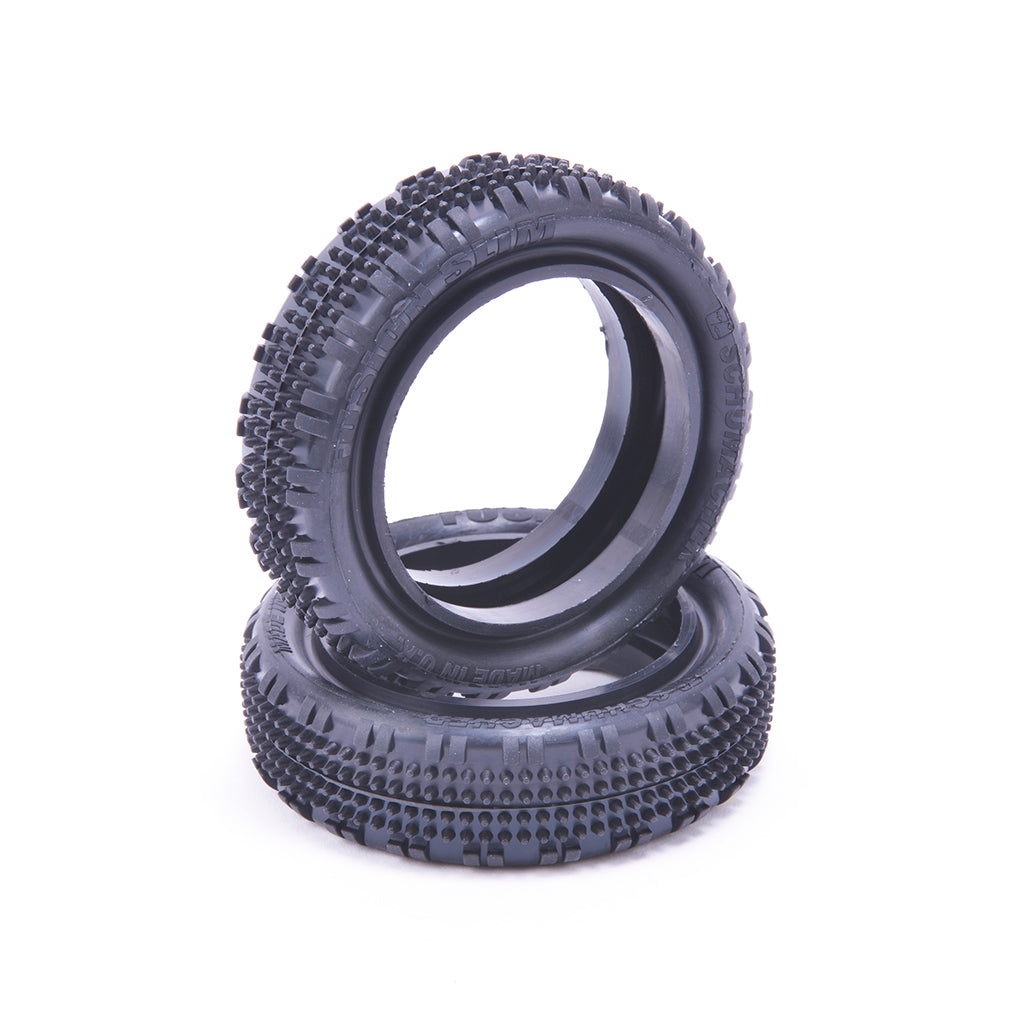 Schumacher - Fusion Slim - 1/10 2WD Tyres - Front - Yellow - pr - U6901