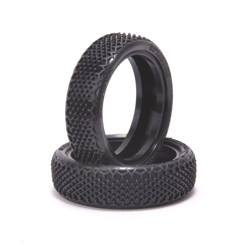 SCHUMACHER - Splinter - 1/10 2WD Buggy Tires/Tyres - Front - Yellow - U6906 (Recommended Carpet & Astro)