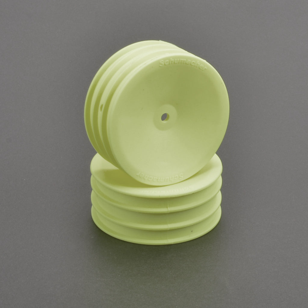 Schumacher - Wheel Front Med 2WD - Yellow - pr - U7456
