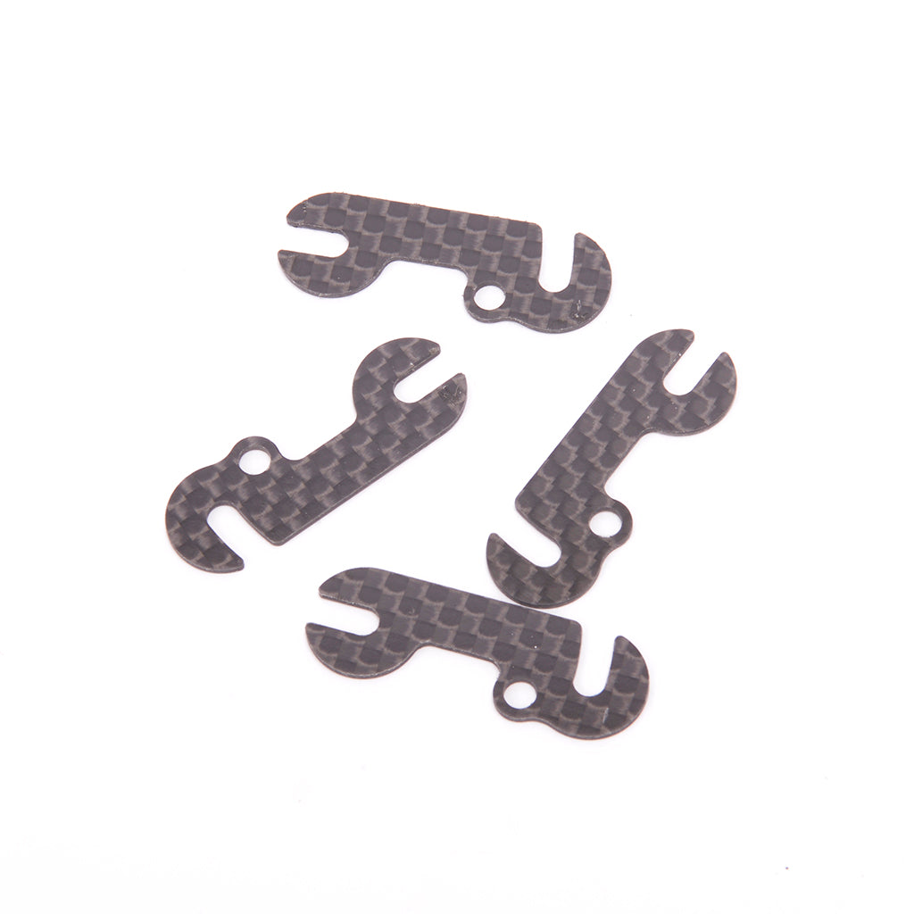 Schumacher - C/F Front End Spacer 1.0mm (4 pcs) - E5,E6,A3 - U8482