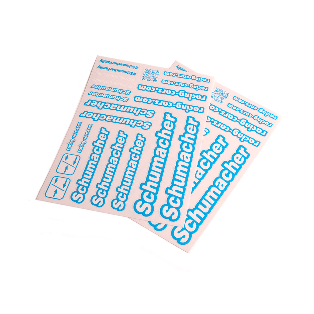 Schumacher - Schumacher Decal Sheet - Neon Blue - pk2 - U8587