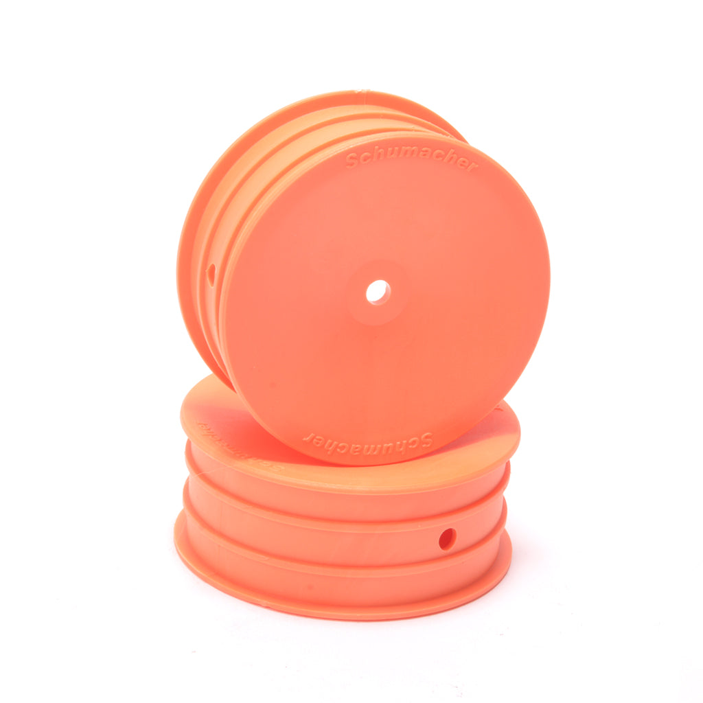 Schumacher - Wheel; Hex Front - Orange - 2WD - pr - U8686