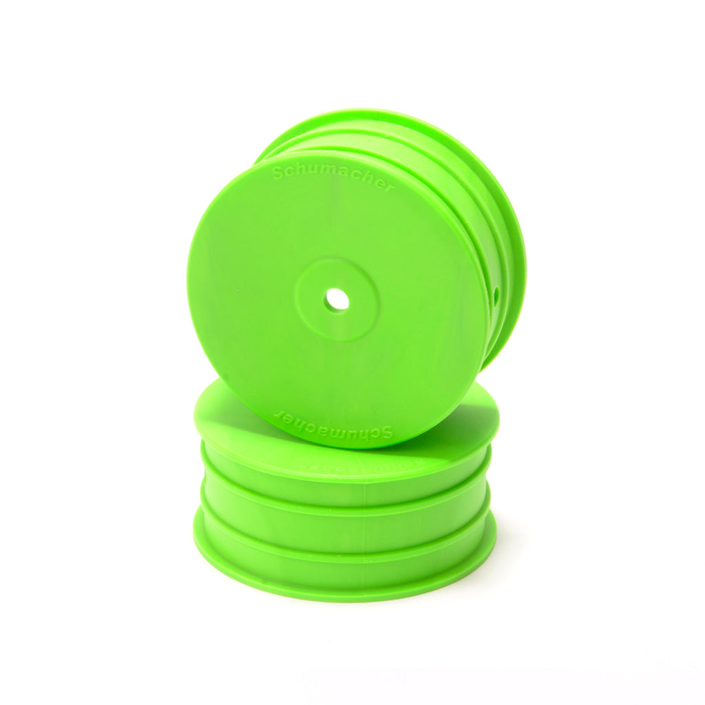 Schumacher - Wheel; Hex Front - Green - 4WD - pr - U8688