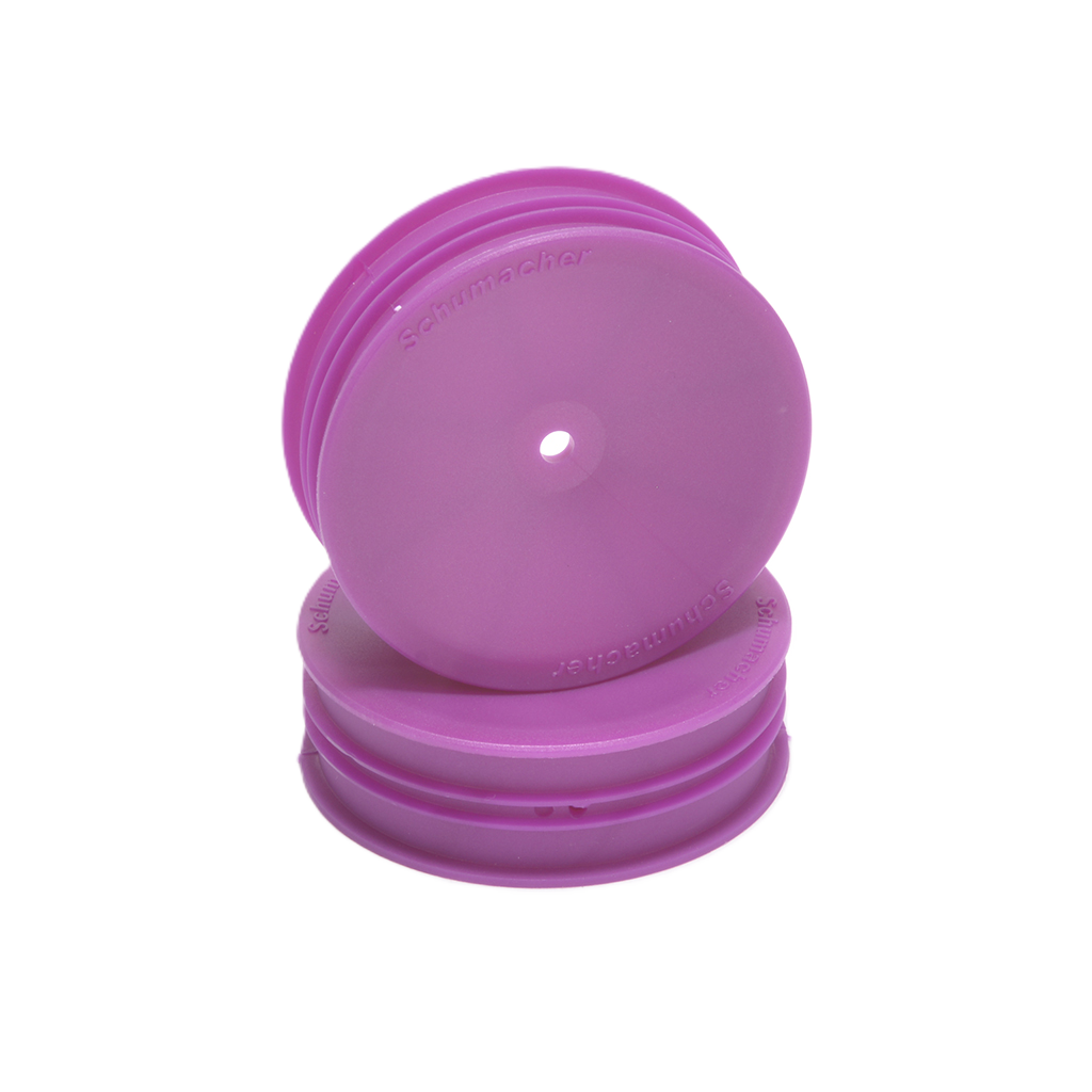 Schumacher - 1/10 2wd Buggy Wheels (12mm Hex) - Front Slim - (2 pcs) - Purple - U9371